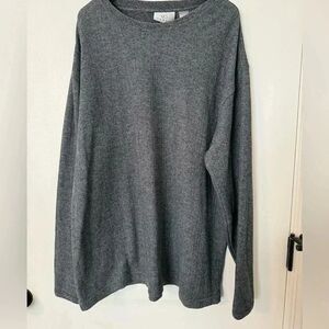 Farrah Mens Knit Sweater | Size Large | Dark Gray